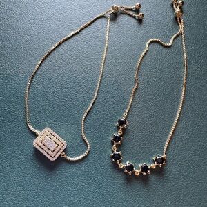 Gold Plated Lariat Bracelets - 2